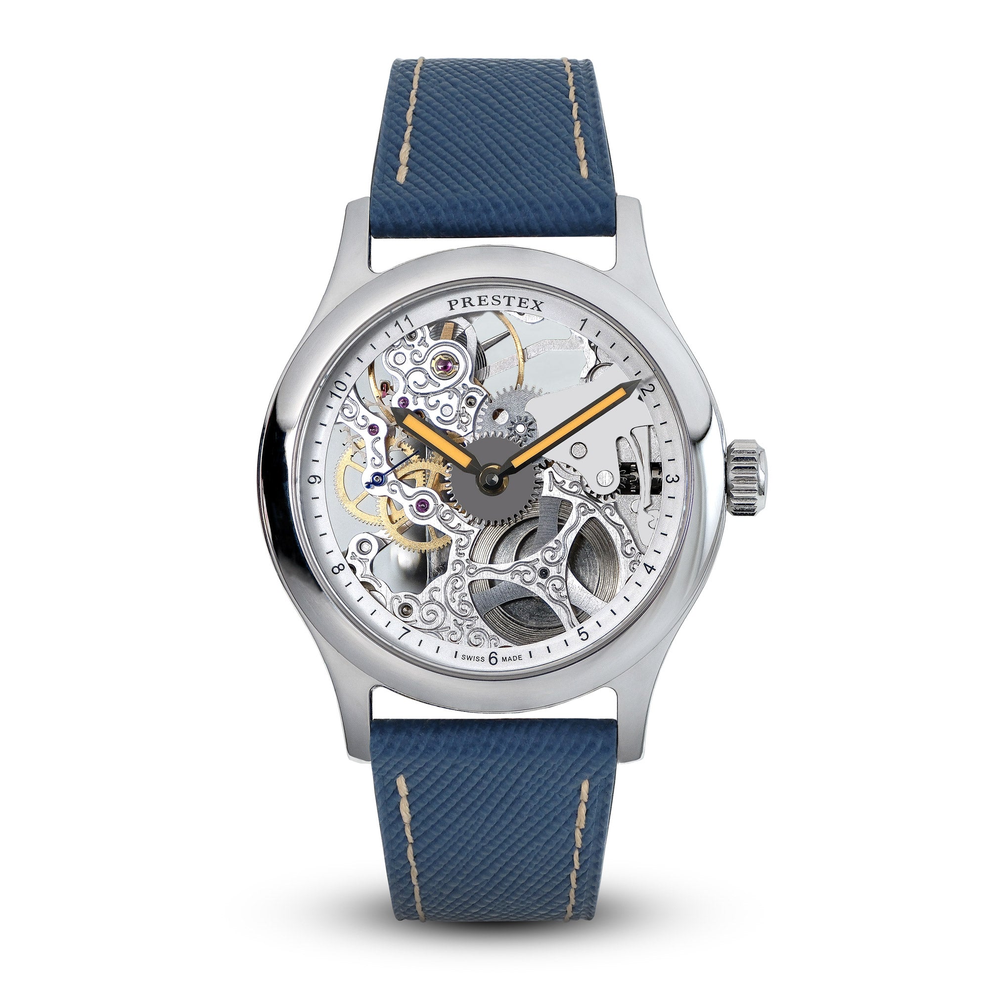 Skeleton Hand Wind Automatic Watch Aesop Off-axis Tourbillon