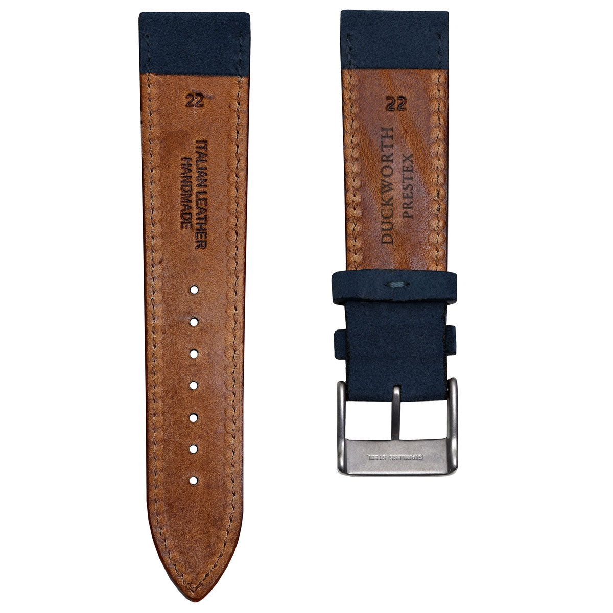 Oceania Blue Suede Italian Leather Strap