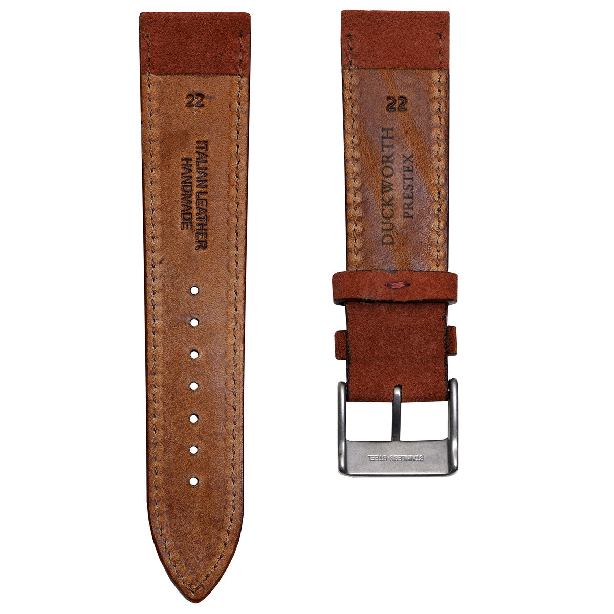 Jasper Rust Suede Genuine Italian Leather Strap