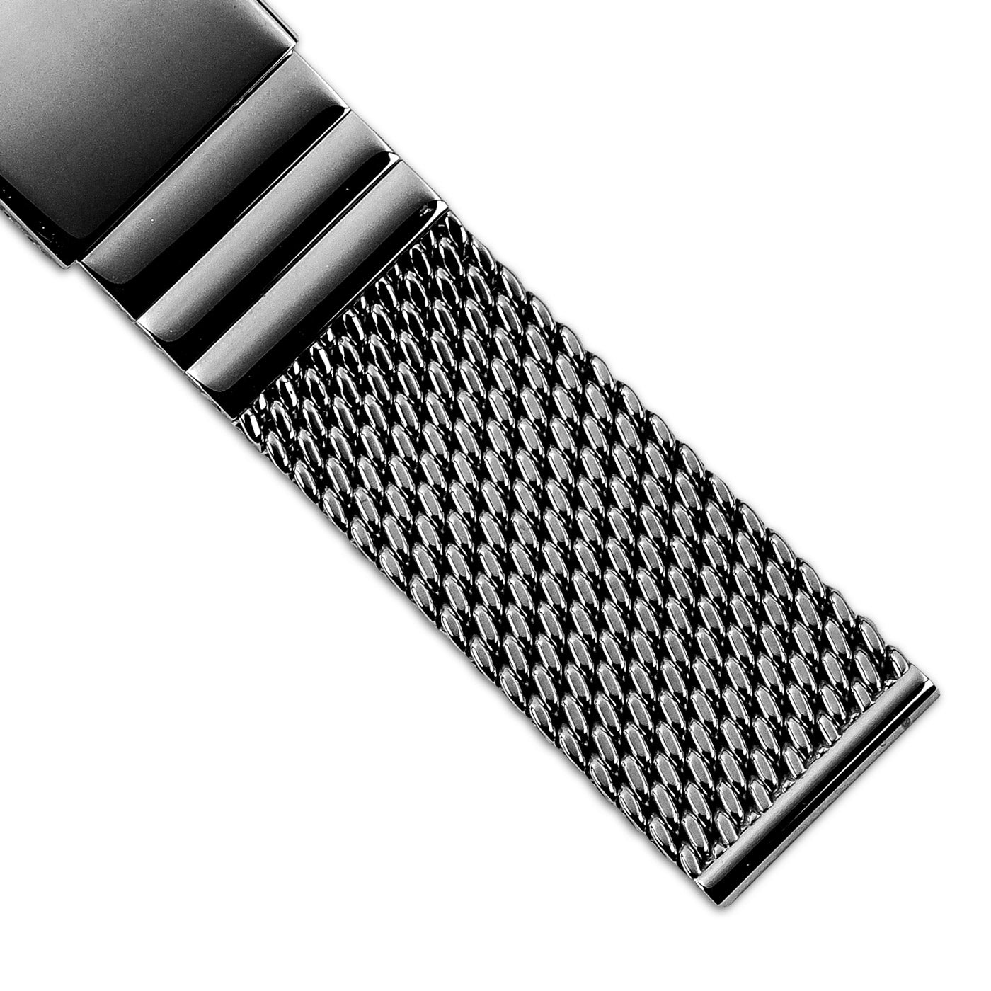 Mesh bracelet 22mm with folding clasp – Duckworth Prestex