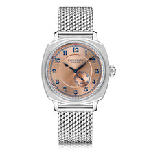 Load image into Gallery viewer, Bolton  automatic Coronation  watch in pink on steel mesh bracelet
