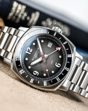 Load image into Gallery viewer, Rivington GMT watch black dial on steel bracelet
