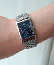 Load image into Gallery viewer, Centenary blue dial on steel mesh bracelet
