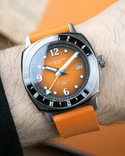 Load image into Gallery viewer, Rivington GMT watch orange dial orange rubber
