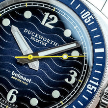 Load image into Gallery viewer, Belmont dive watch blue dial on steel bracelet
