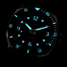 Load image into Gallery viewer, Belmont dive watch blue dial on blue rubber
