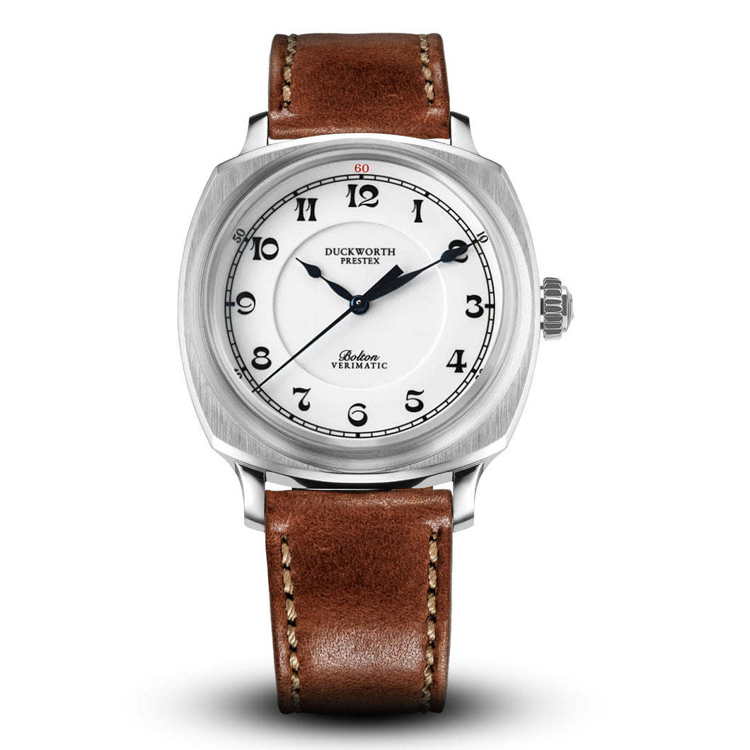 Bolton Verimatic 39mm brown leather