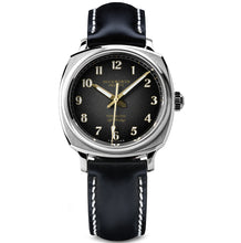 Load image into Gallery viewer, Verimatic 39mm black fumé black leather
