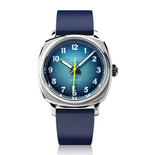 Load image into Gallery viewer, Verimatic 39mm blue fumé blue rubber
