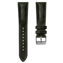 Load image into Gallery viewer, Dark Green Horween Genuine Leather Strap
